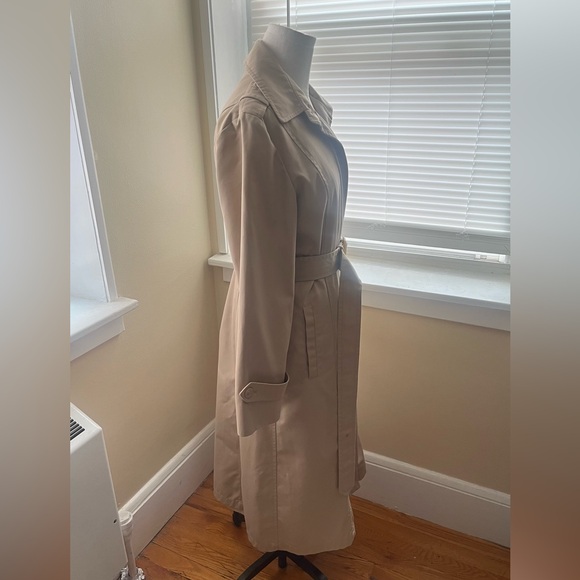 London fog tan trench coat size regular 8 - Picture 9 of 16